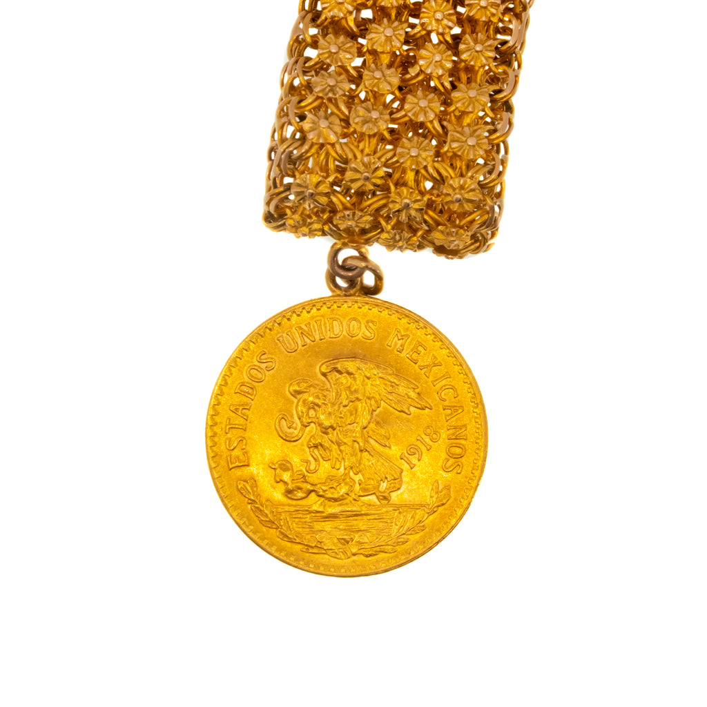 Brazalete con moneda oro