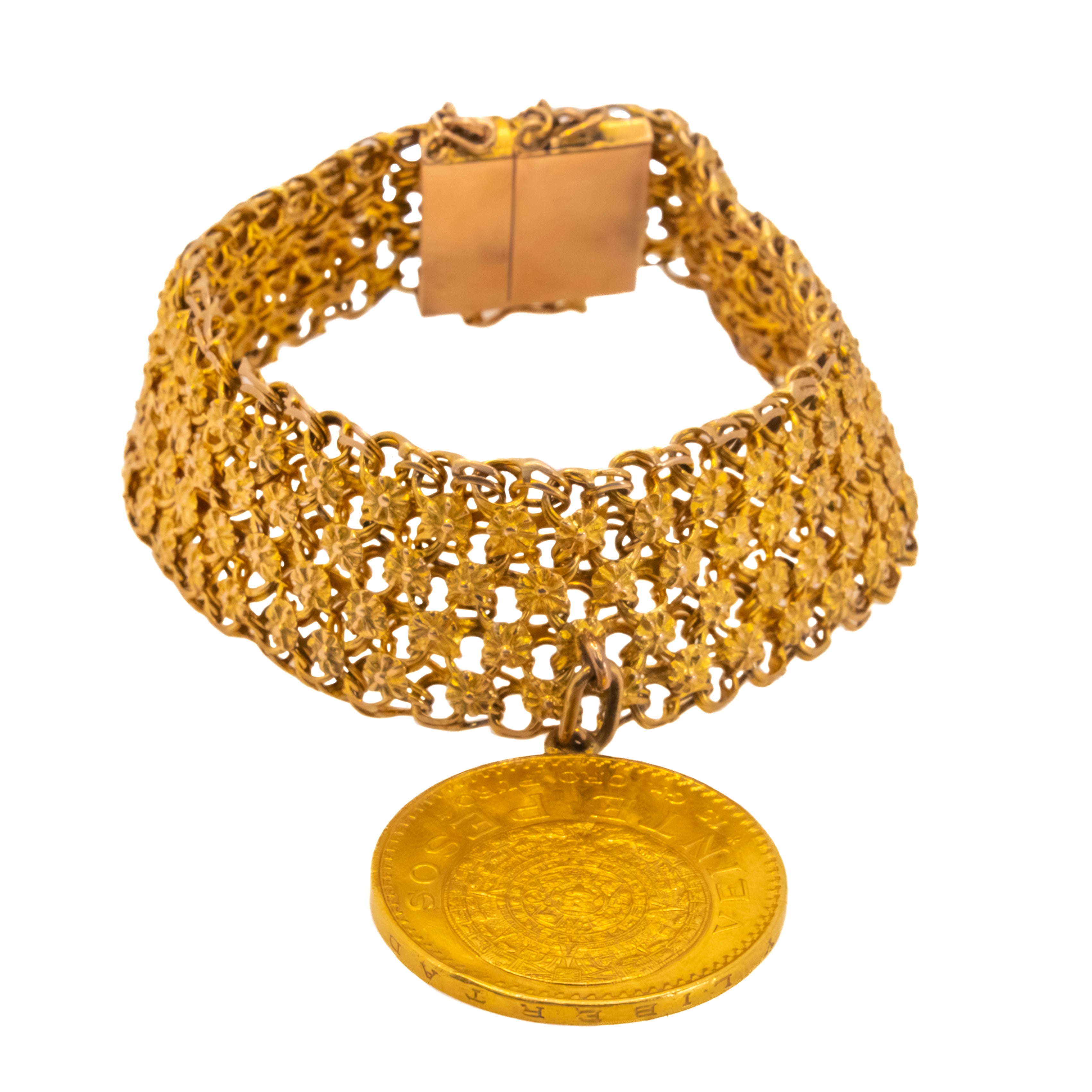 Brazalete con moneda oro