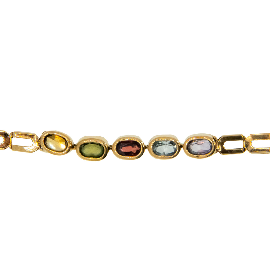 Pulsera eslabon con piedras