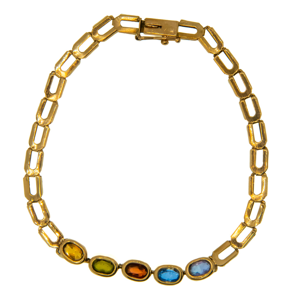 Pulsera eslabon con piedras