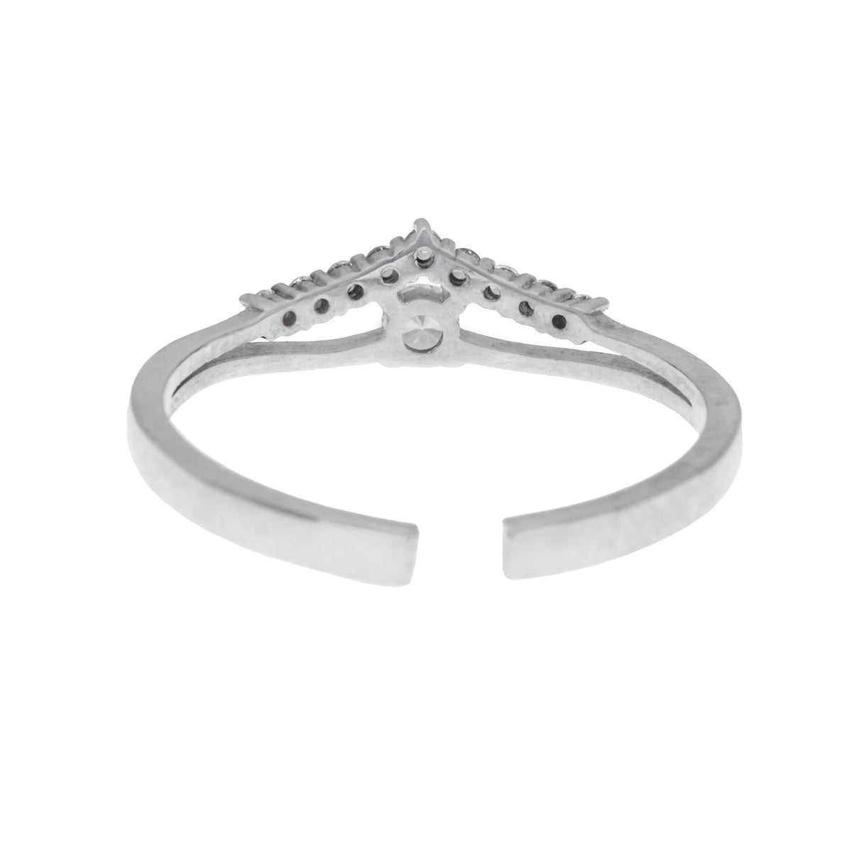 Anillo corona blanca
