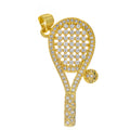 Dije Raqueta Padel Pavé