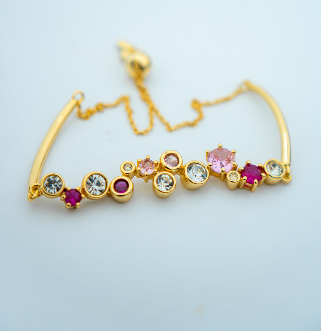 Pulseras Destellos Rosa