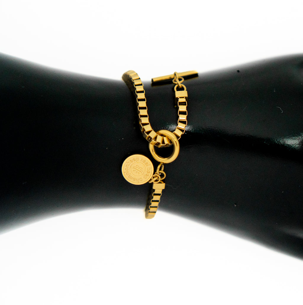 Pulsera veneciana dorada