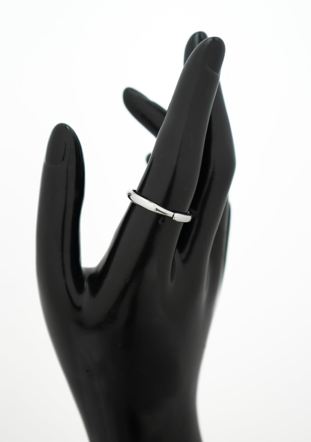 Anillo plateado ajustable