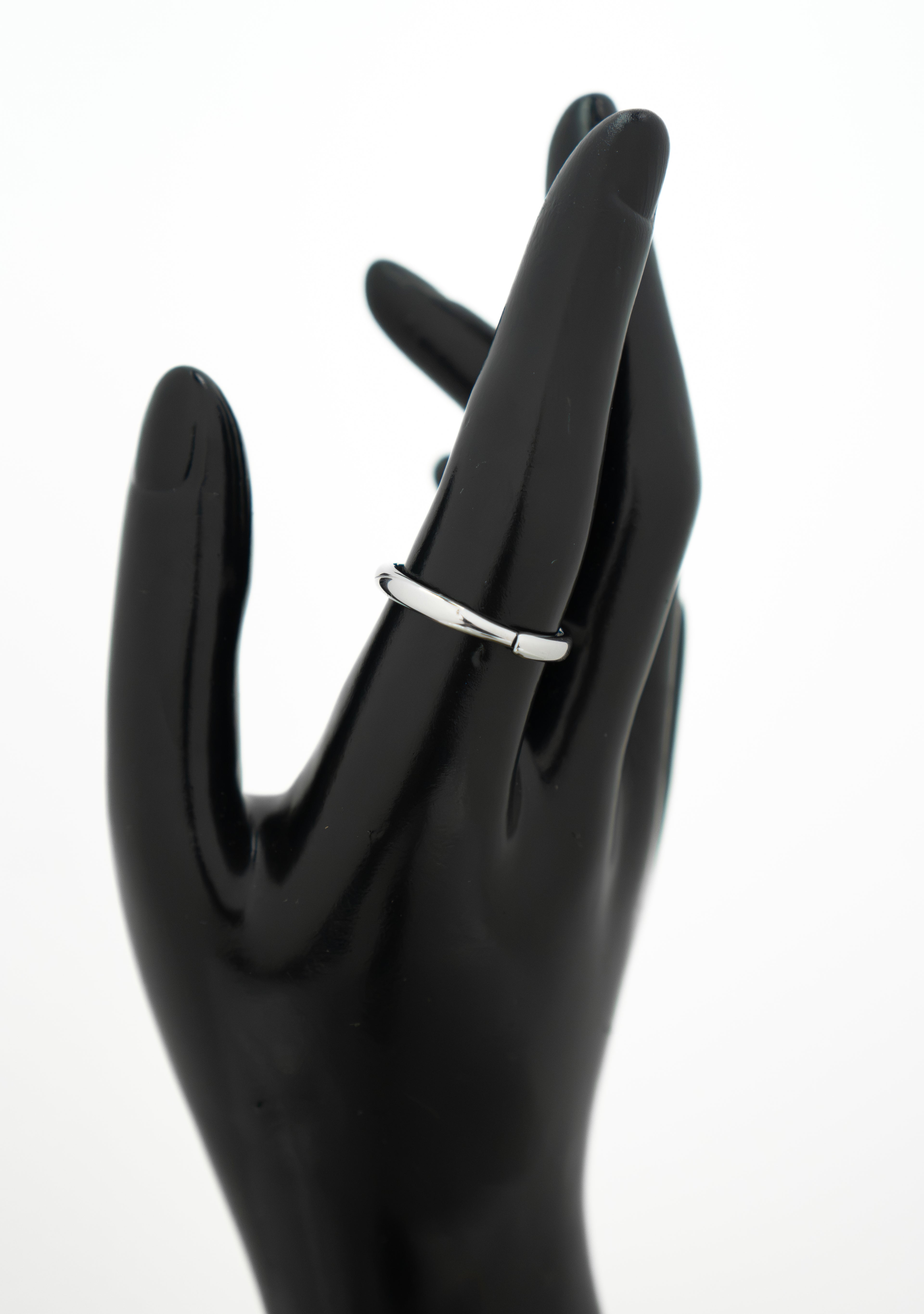 Anillo plateado ajustable