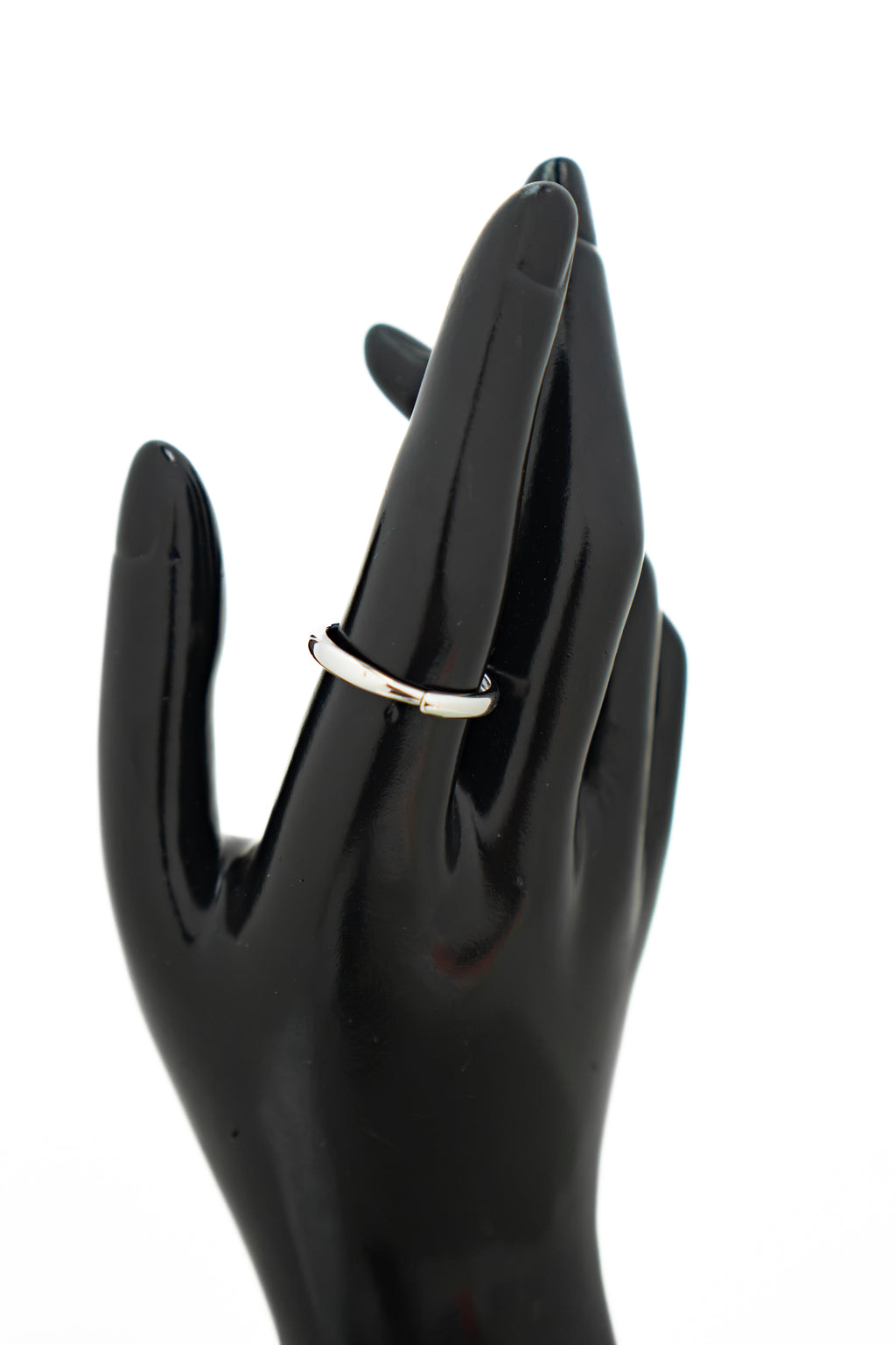 Anillo plateado ajustable