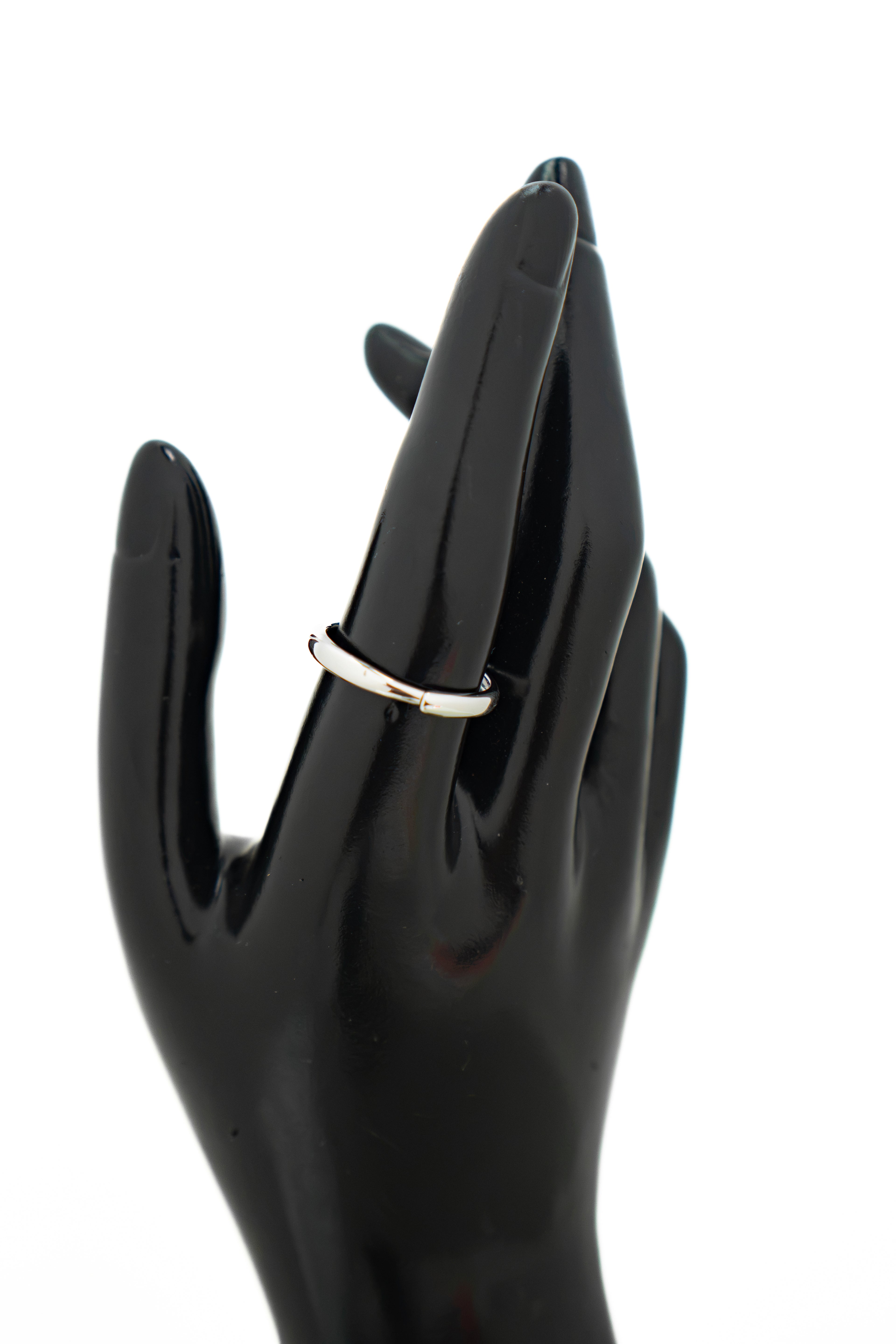 Anillo plateado ajustable