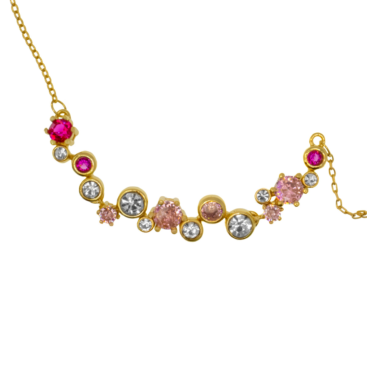 Collar destellos Rosa