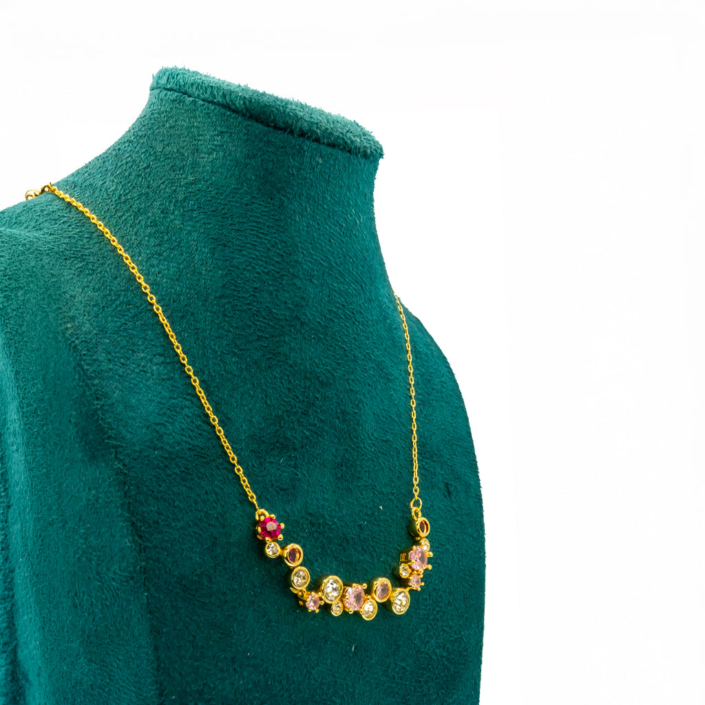 Collar destellos Rosa
