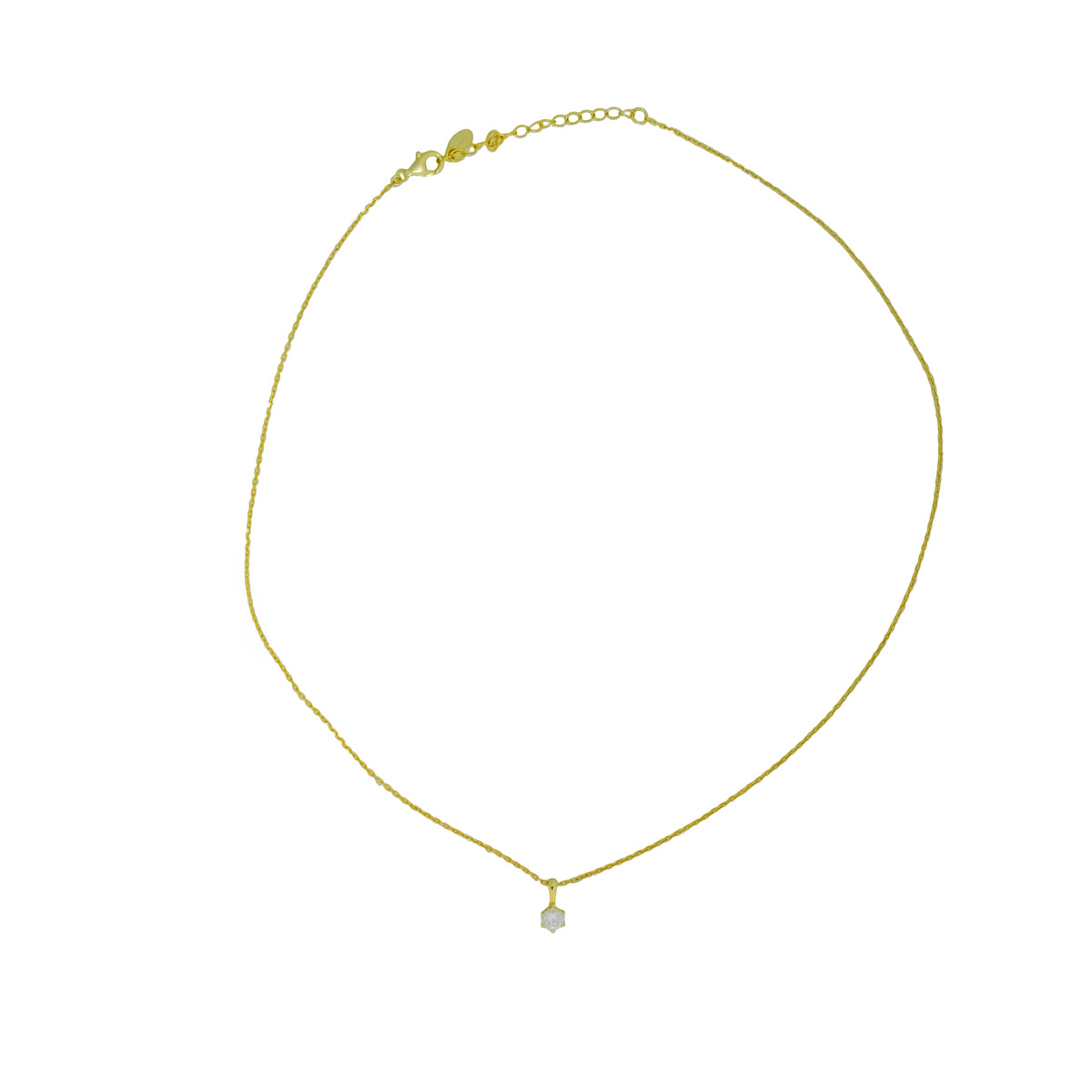Cadena con dije brillante