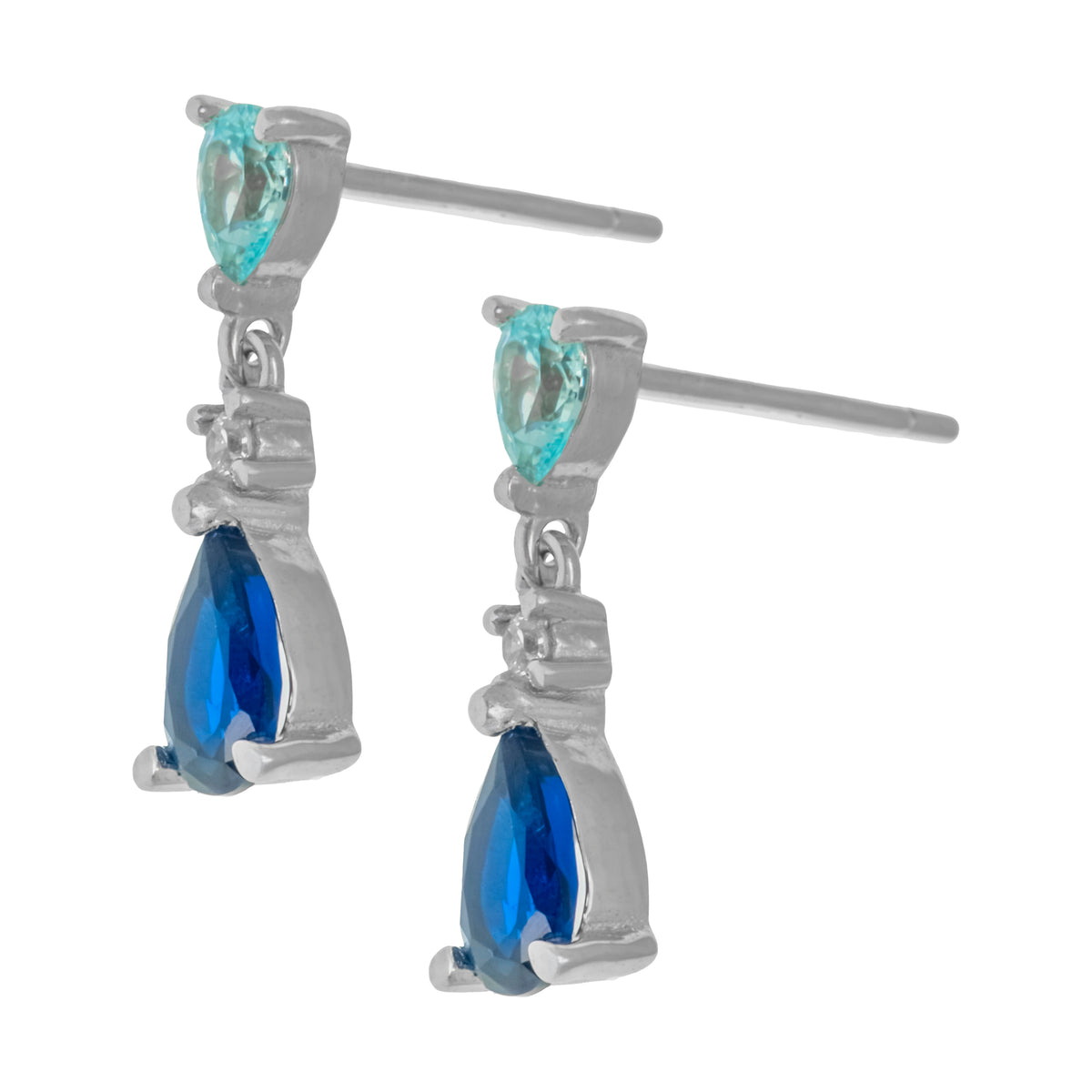 Aretes Gota Aurora Azul