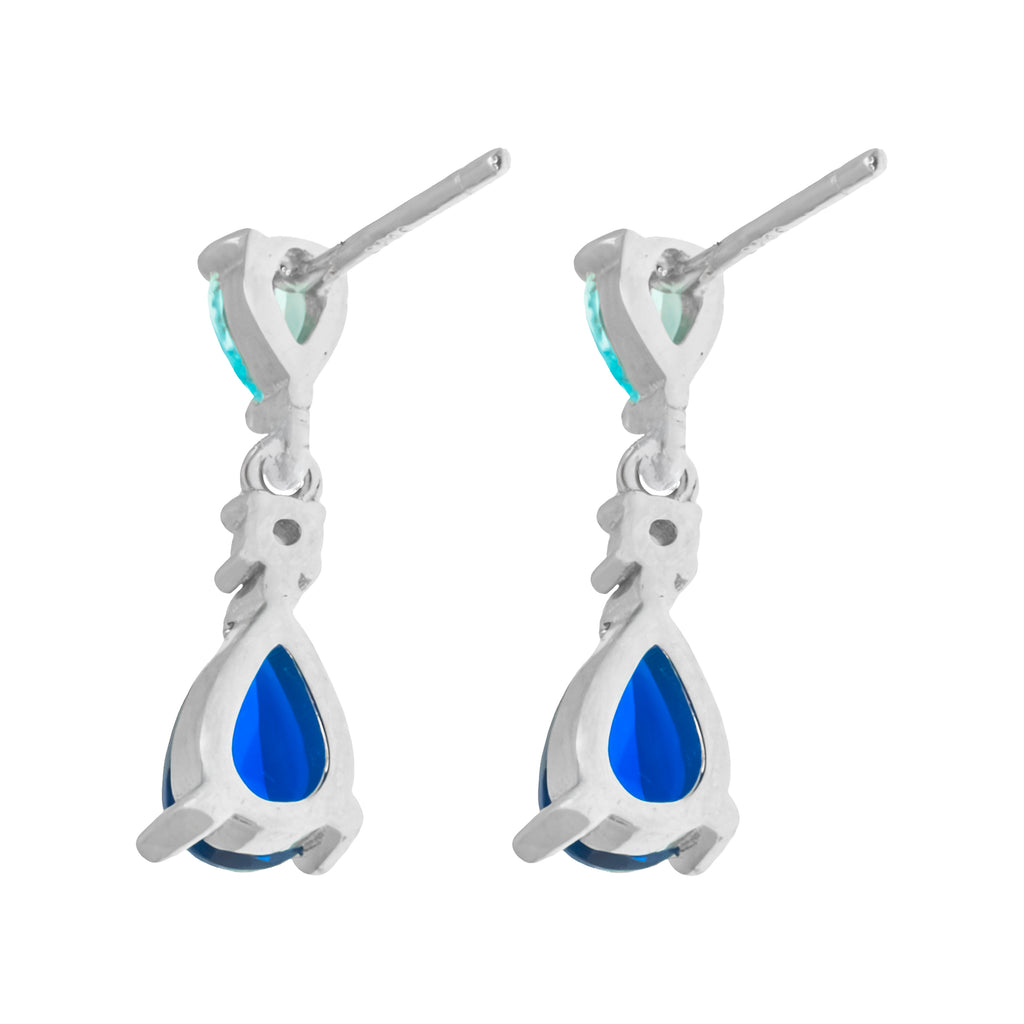 Aretes Gota Aurora Azul