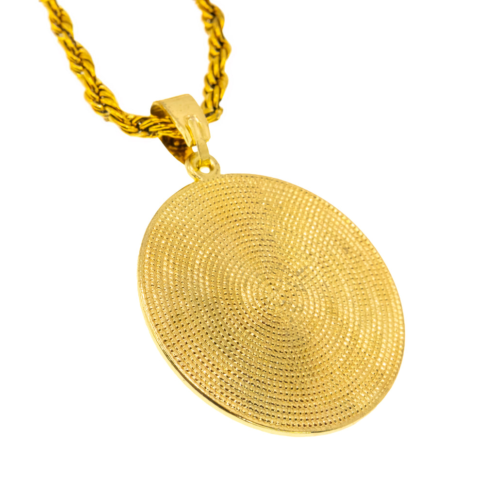Collar Medalla Virgen Vintage