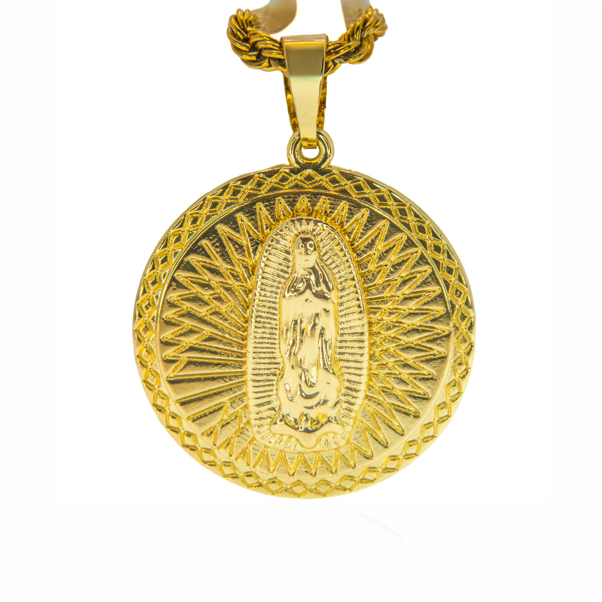 Collar Medalla Virgen Vintage