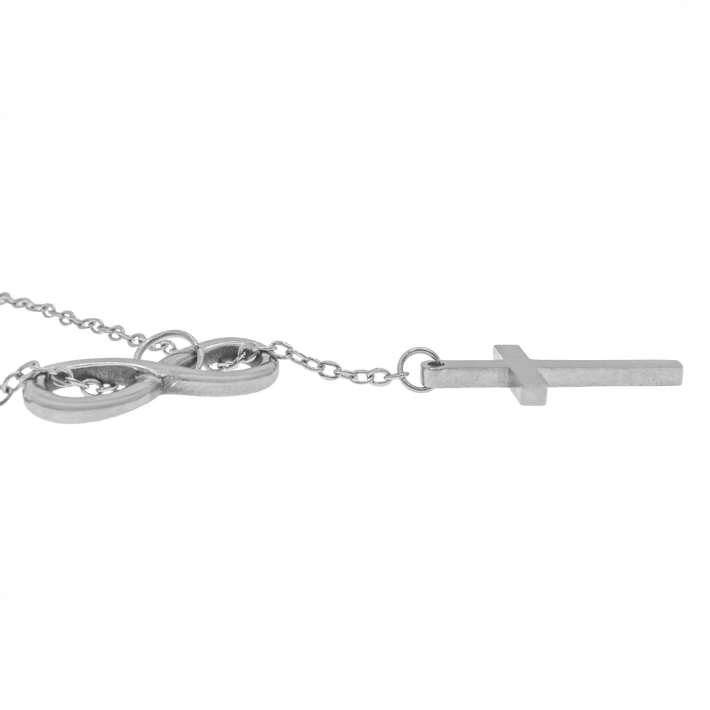 Collar Infinito & Cruz