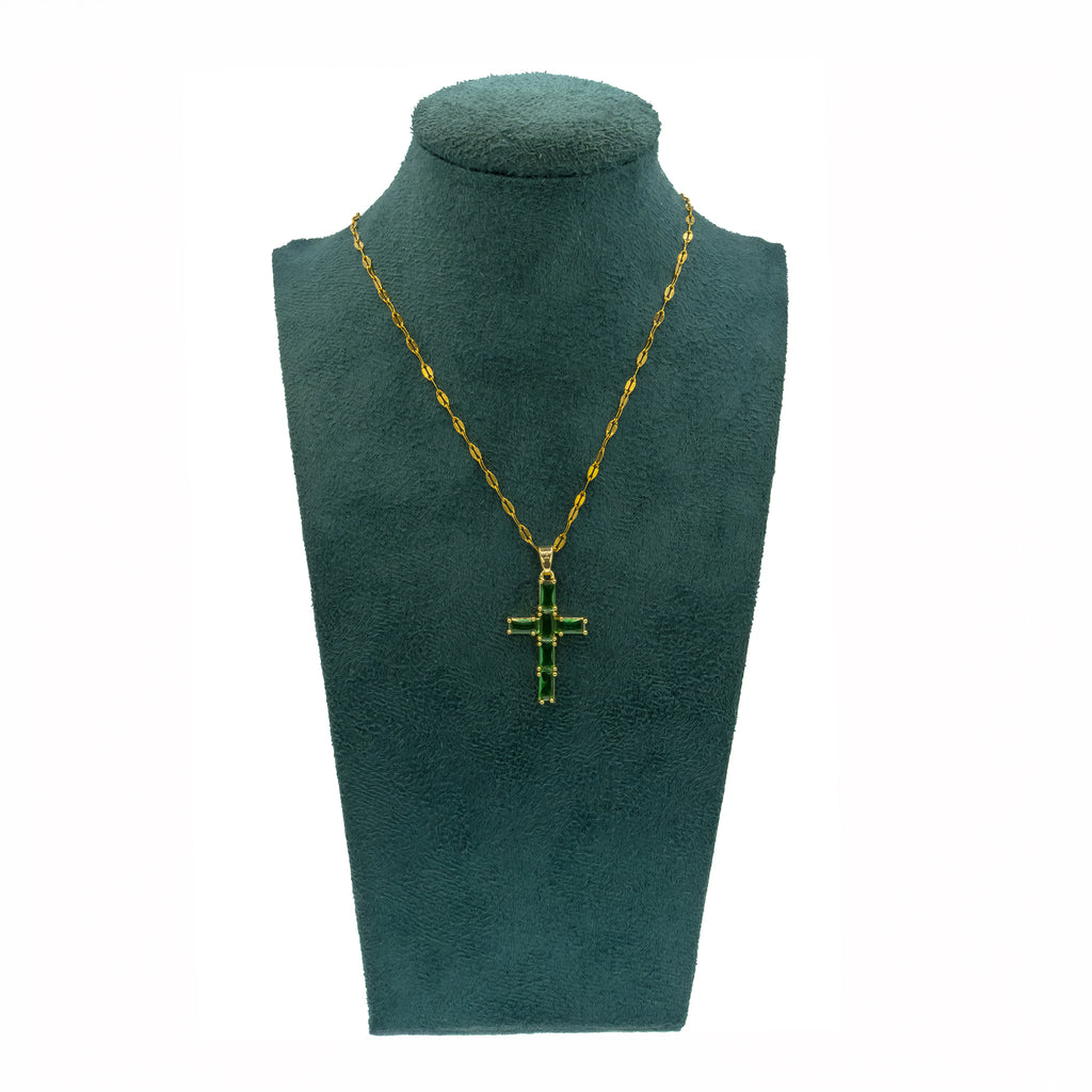 Collar Cruz Verde