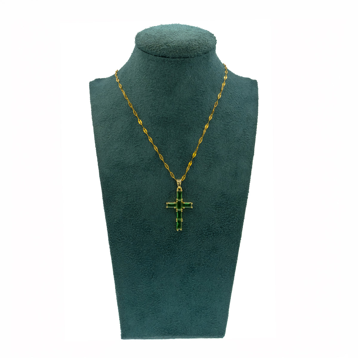 Collar Cruz Verde