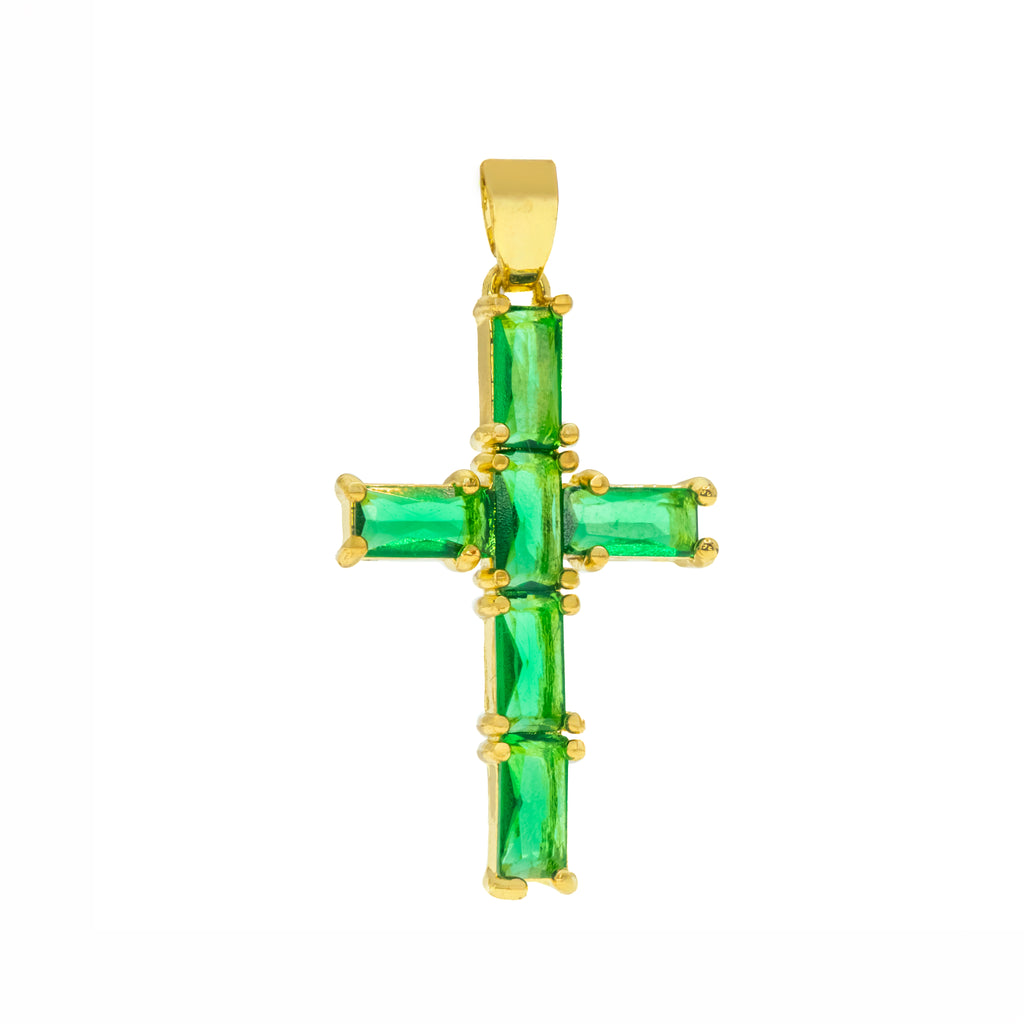 Collar Cruz Verde