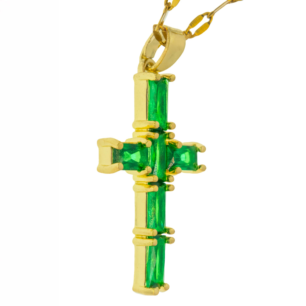 Collar Cruz Verde
