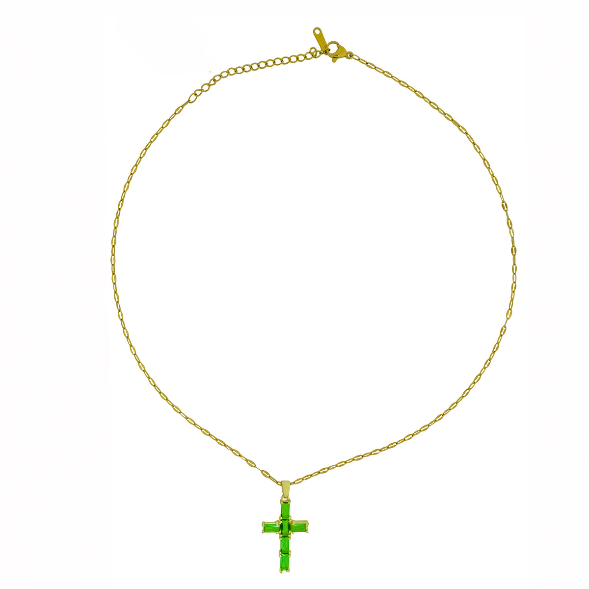 Collar Cruz Verde