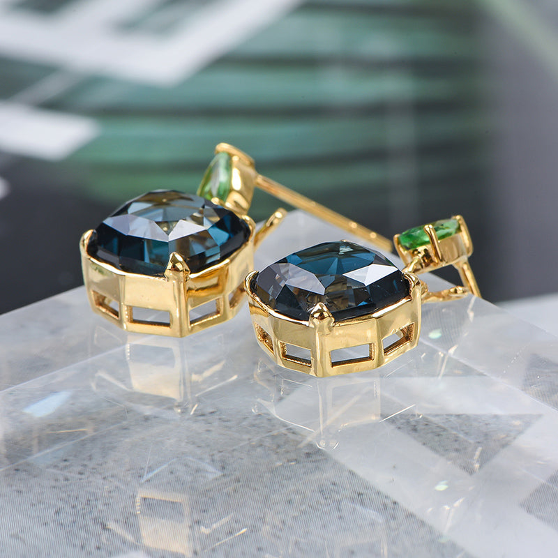 Aretes London Blue Topaz