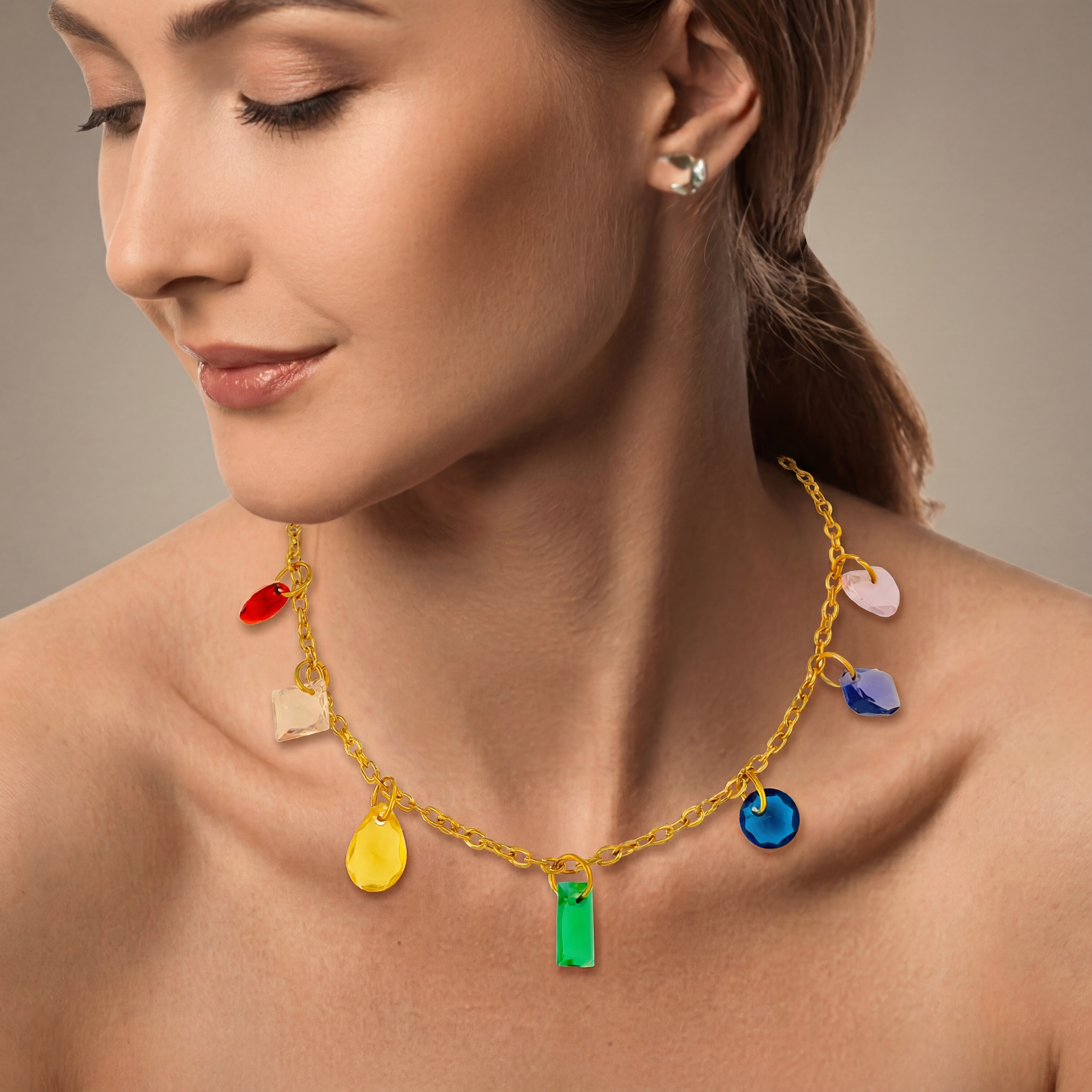 Collar Dije Multicolor