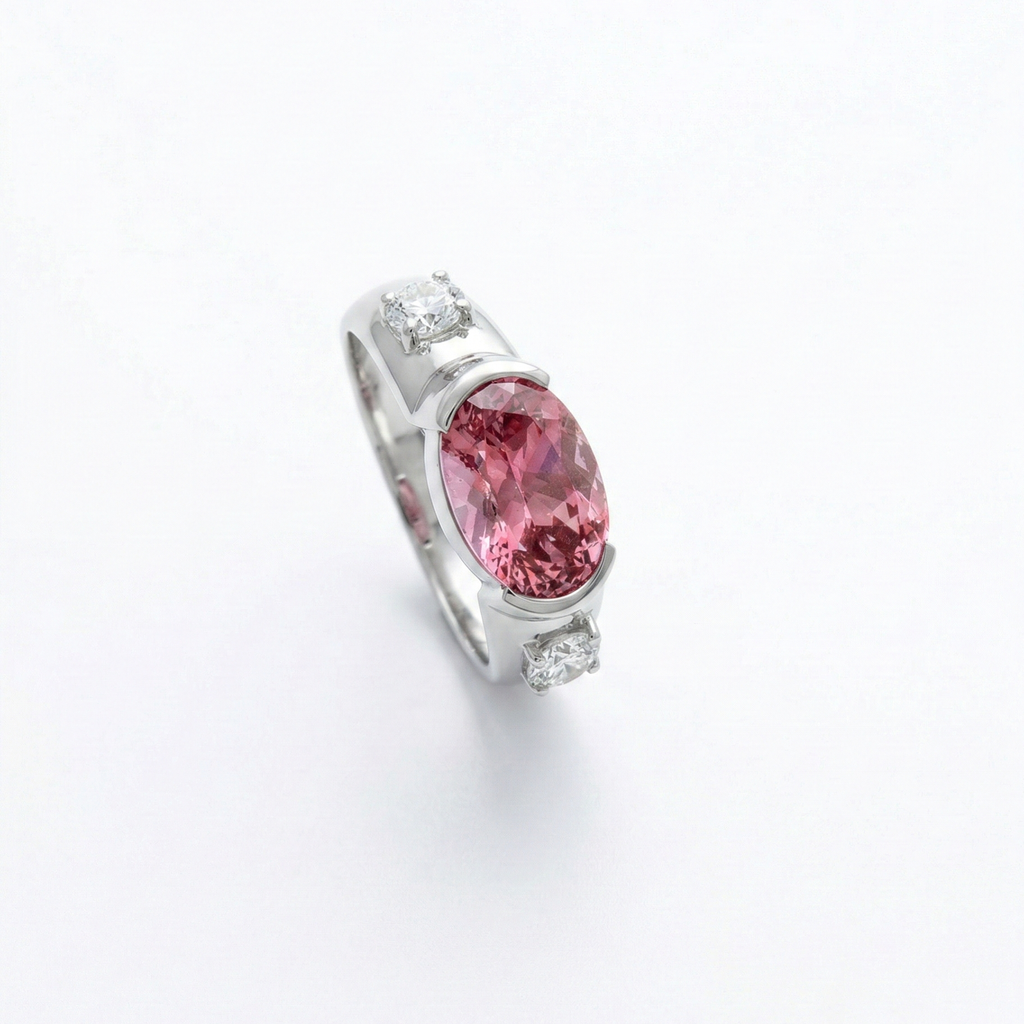 Anillo Peach Morganite