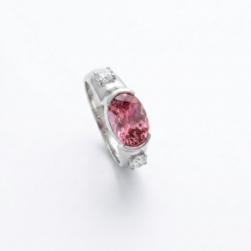 Anillo Peach Morganite
