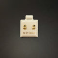 Aretes Astronauta en oro 10K - Mystica Joyeria