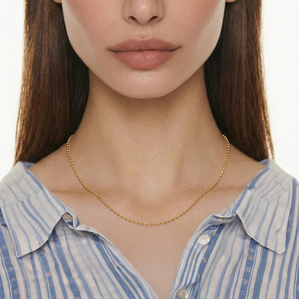 Cadena de bolitas 42 cm