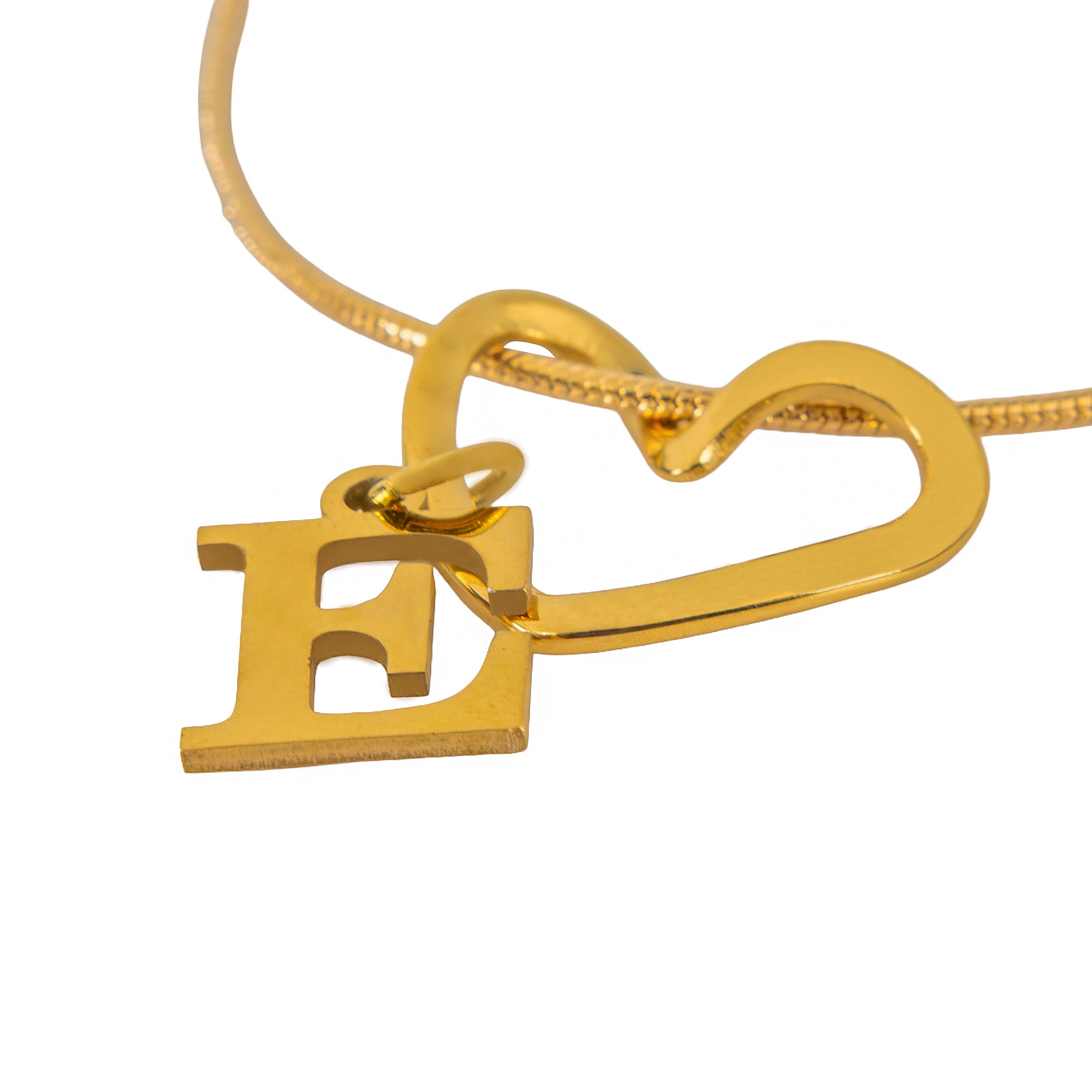 Collar Inicial Corazón Minimalista