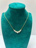 Collar barra curva moissanitas
