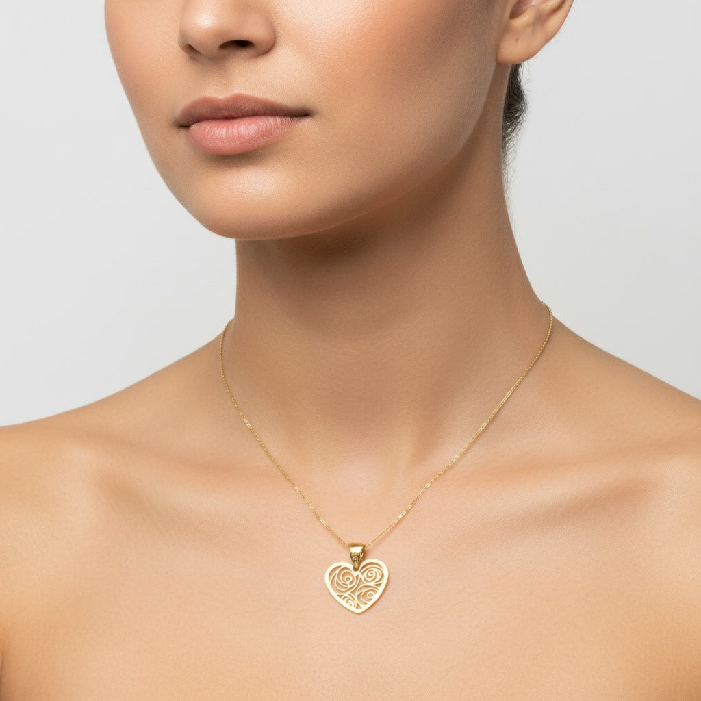 Collar Oro Corazón