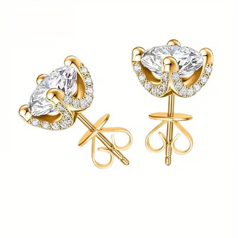 Aretes de Moissanita 1.0 ct
