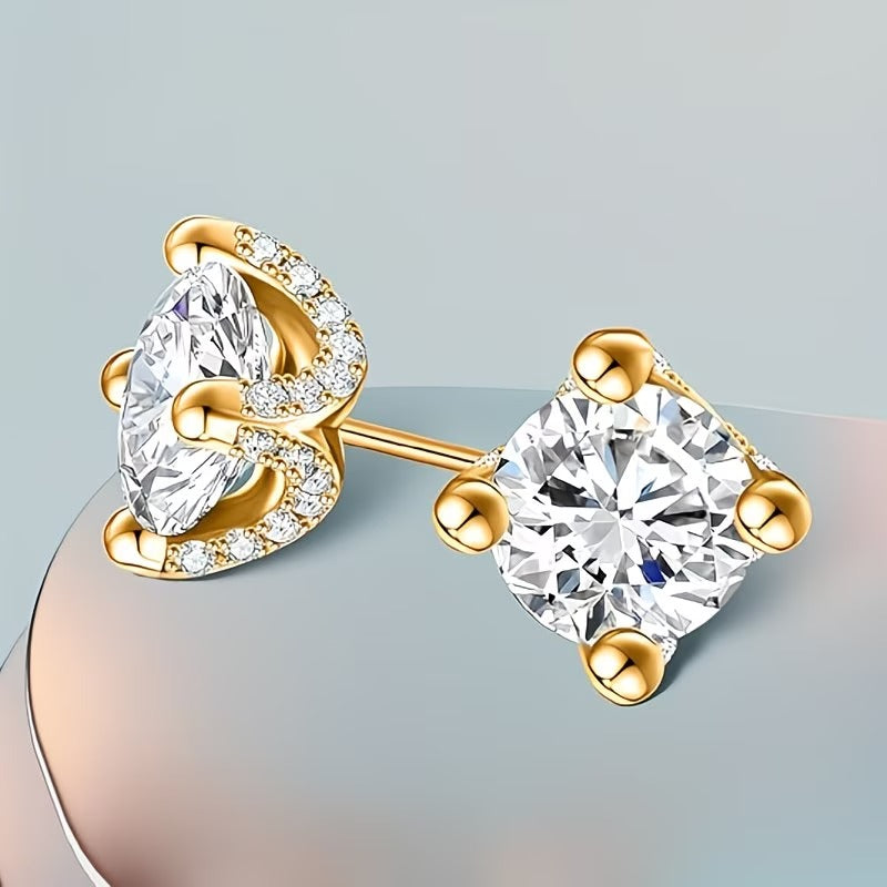 Aretes de Moissanita 1.0 ct