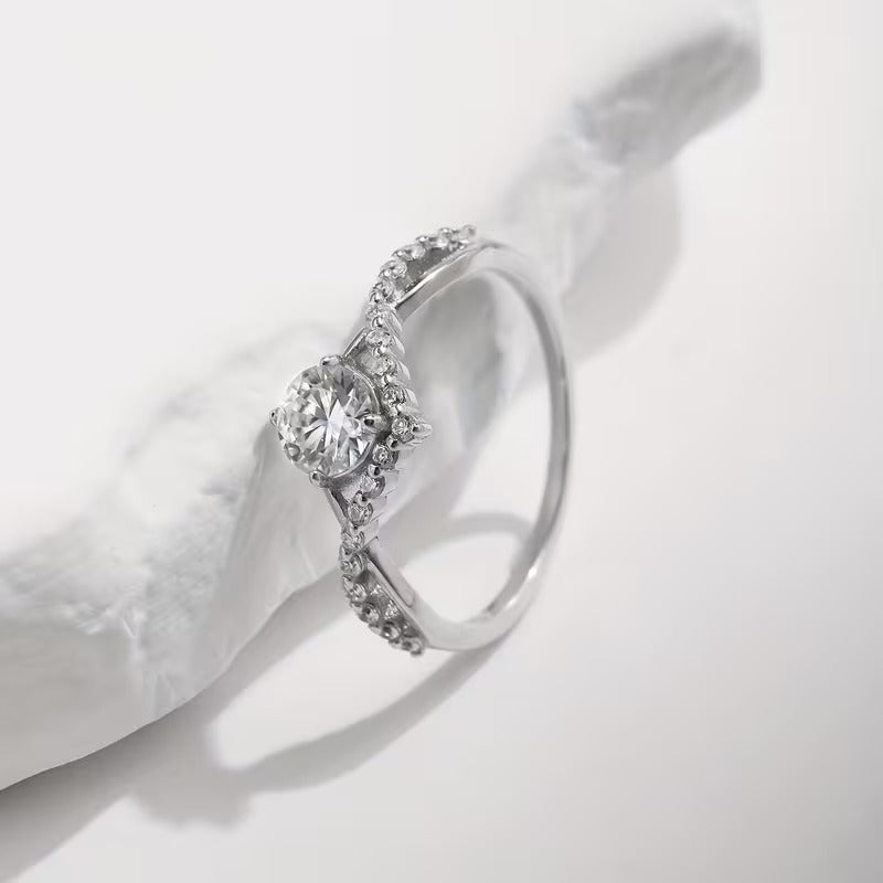 Anillo Moissanita Crown D 0.5 ct