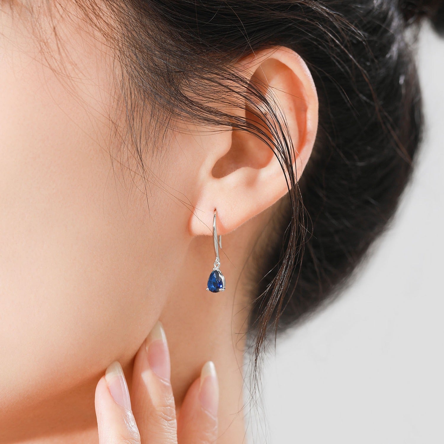 Aretes Gota Zafiro