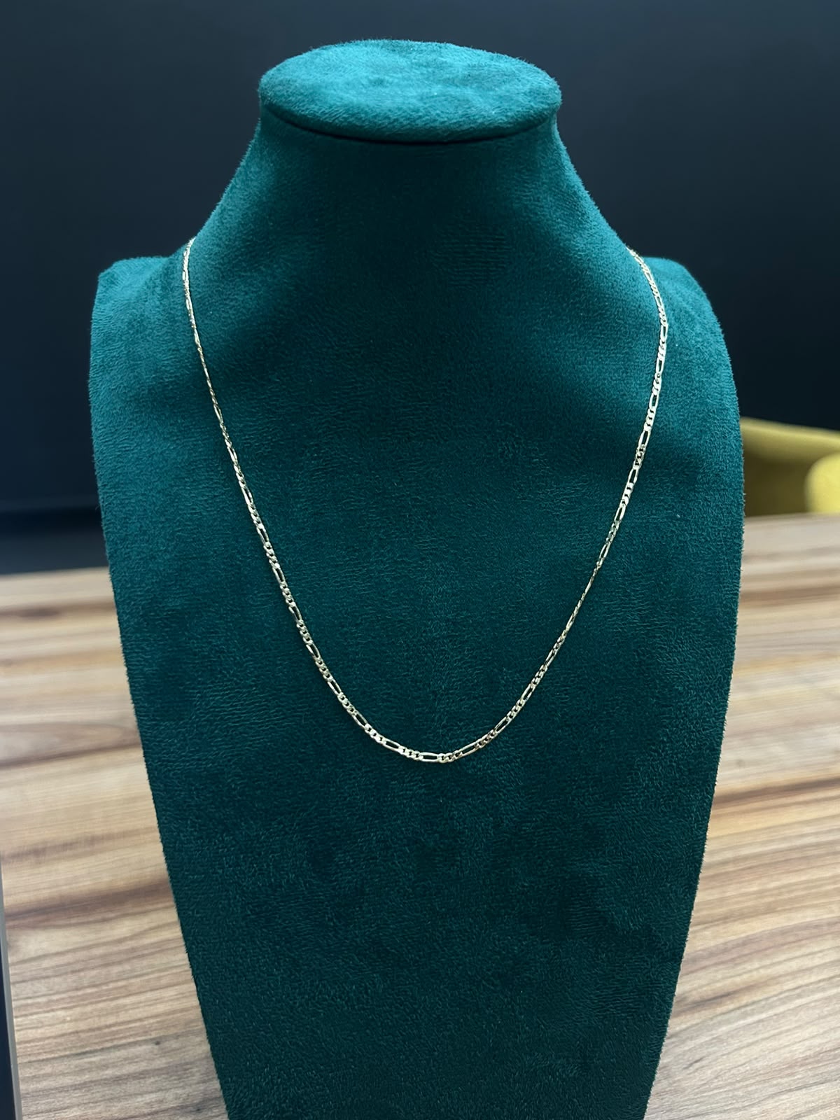 Cadena barbada 2 mm 60 cm en acero inoxidable chapado en oro - Alkimia Joyeria