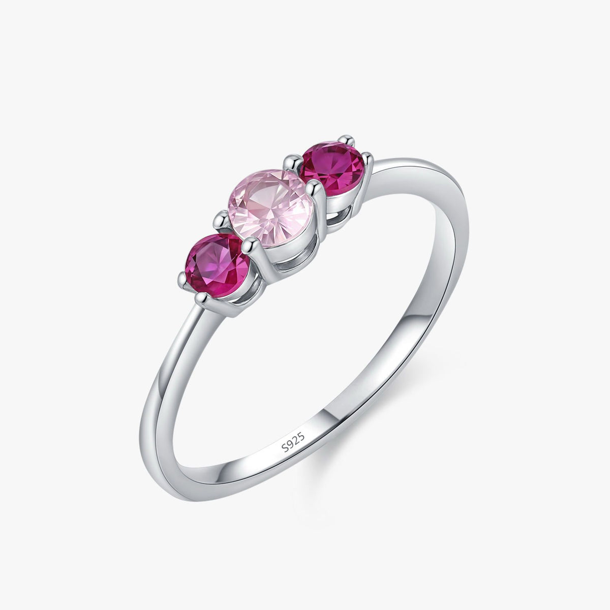 Anillo tricolor · Anillo de Plata 925 con Tres Zirconias