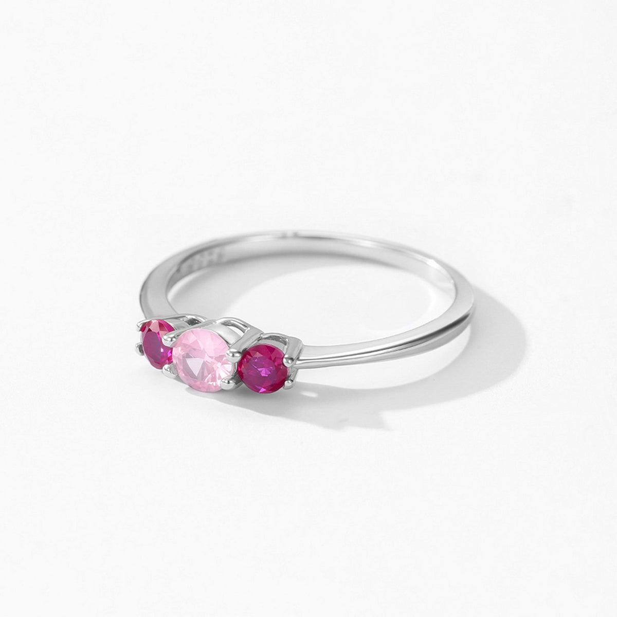 Anillo tricolor · Anillo de Plata 925 con Tres Zirconias