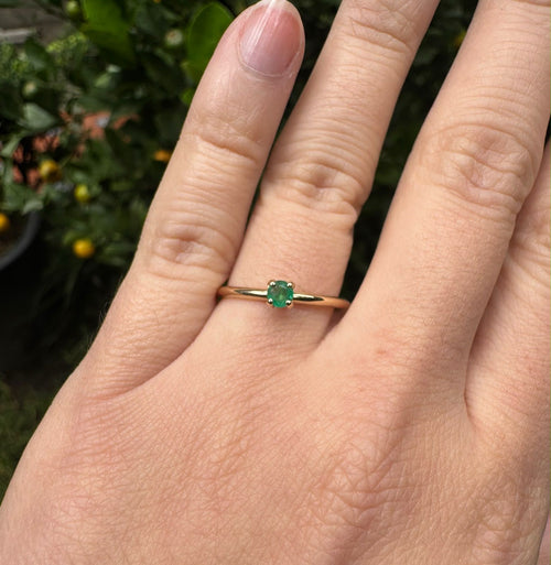 Anillo cocora esecial · Esmeralda colombiana