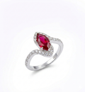 Anillo Rubí Marquise