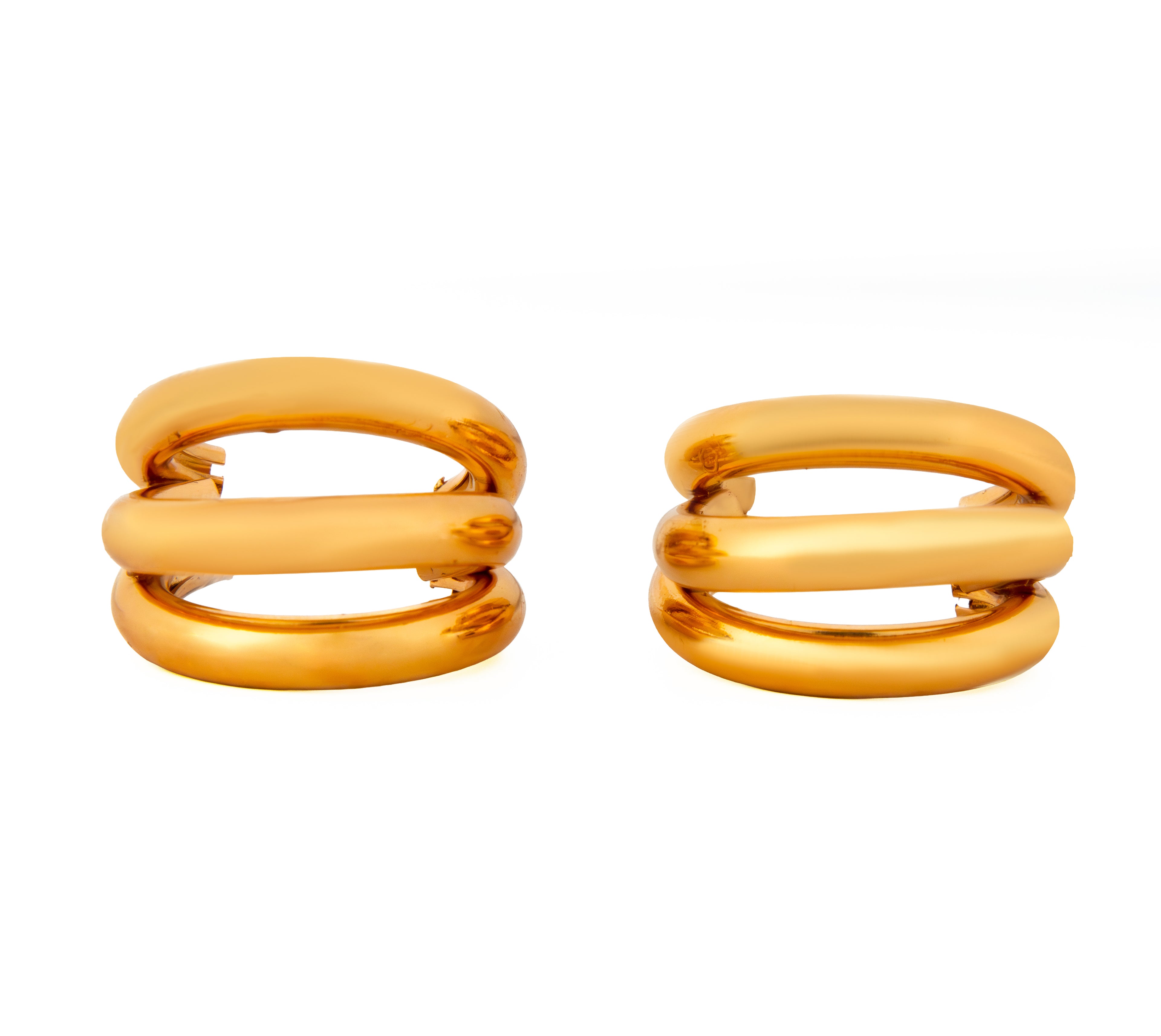 Aretes Triple Aro Moderno