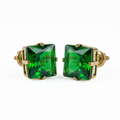 Aretes Esmeralda Cuadrada