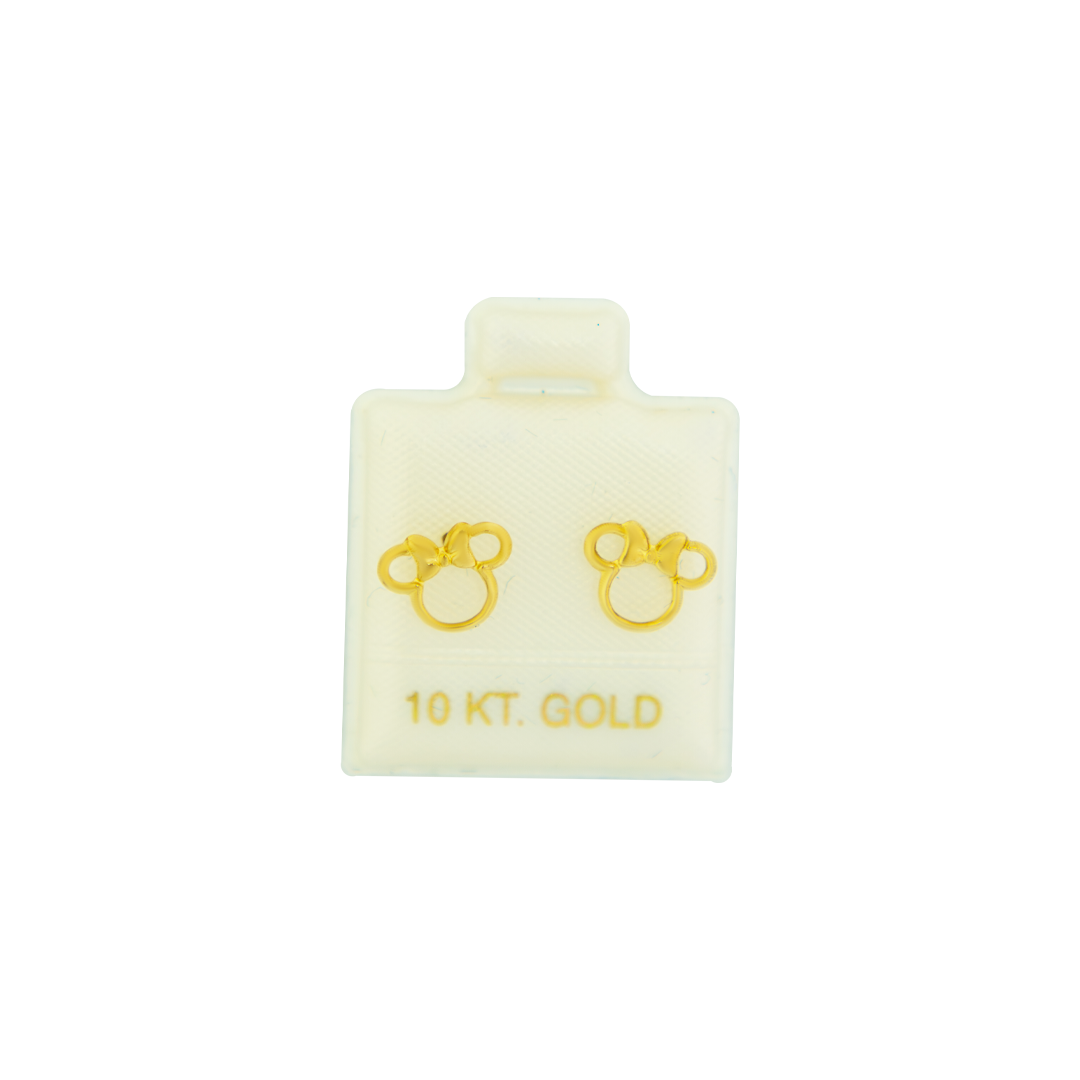 Aretes silueta minnie