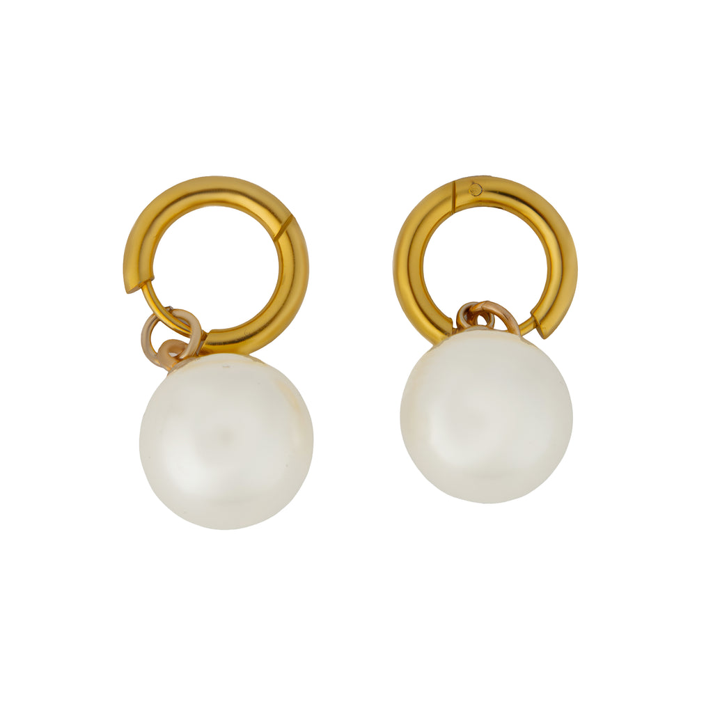 Arracadas Perla Minimalista