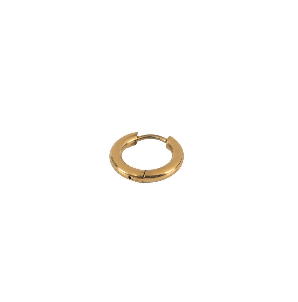 Aretes Argolla Acabado Dorado