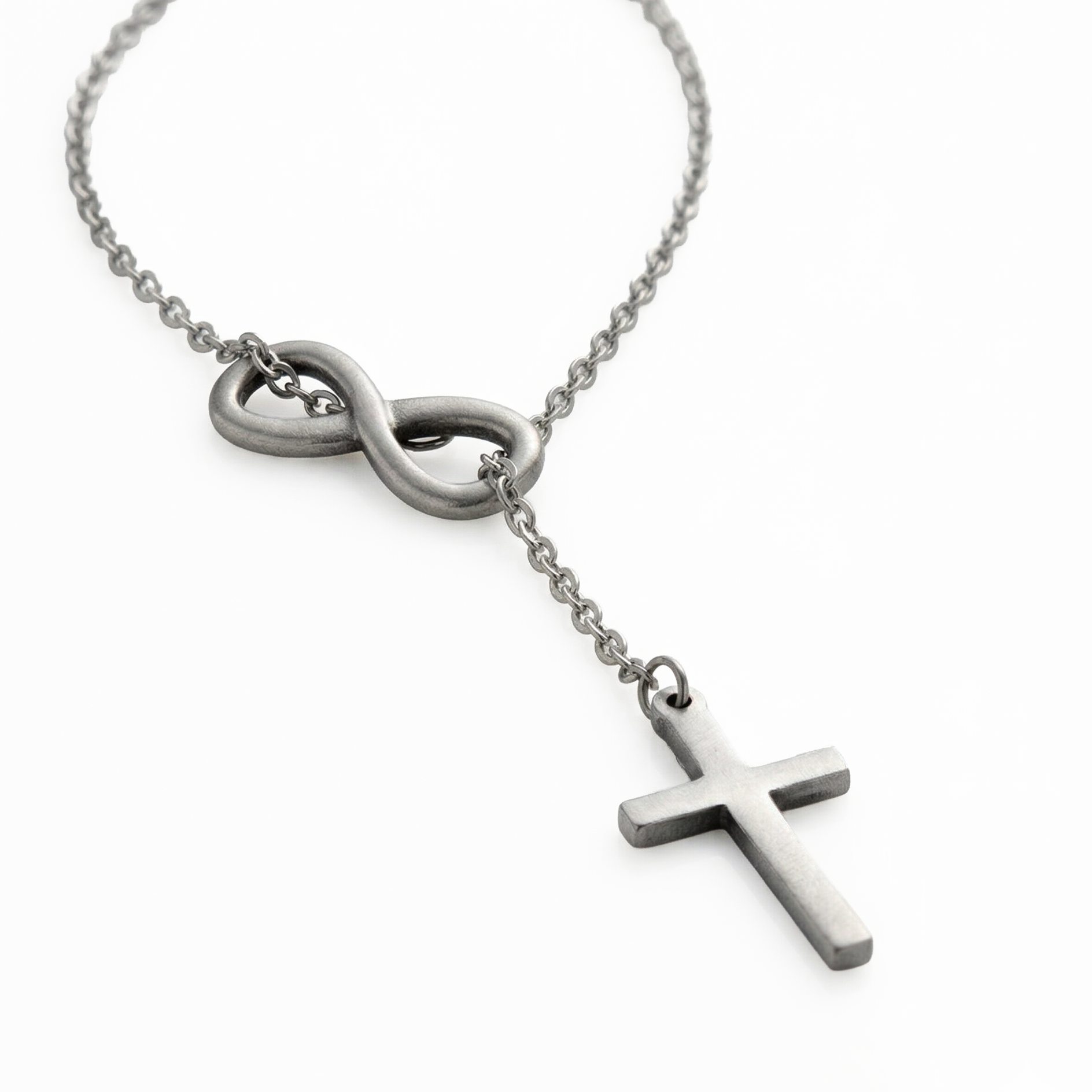 Collar Infinito & Cruz