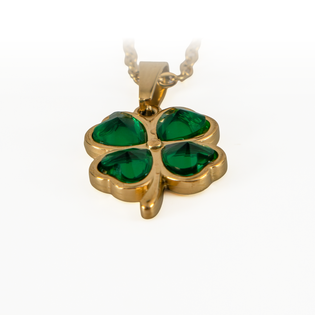 Collar Trébol Verde
